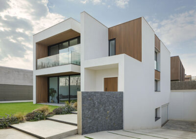 Revestimiento Geo de Claddeck Casa Vilablareix en Girona